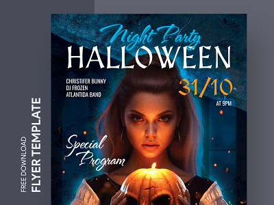 Halloween Night Party Flyer Free Google Docs Template design docs document event flyer flyers free google docs templates free template free template google docs google google docs halloween halloween flyer halloween party handout party print printing template templates