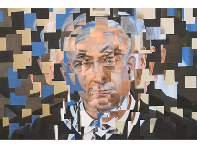 Netanyahu collage netanyahu portrait