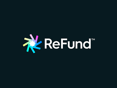 ReFund™ - Logo Design brand identity design branding fund identity influence inspire logo logo brand money platform progress re refund return rotate saas service spark support