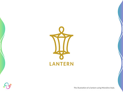 Lantern Logo brand design brand designer classic gold golden lamp lantern light line lines logo design logo designer logo for sale logo idea logo inspiration logomark logotype monoline vintage zzoe iggi