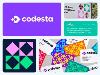 Codesta Branding abstract brand branding codesta contractor freelancer geometric hire hiring hr icon inclusivity logo minimalitistic people recruitement recruiting smart timeless web3