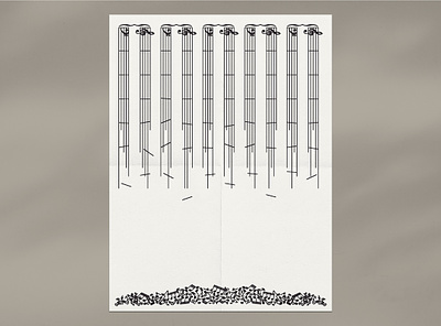 The Sound of Starting Over minimal poster minimalism music music notes music staff musical notation poster screenprint sound