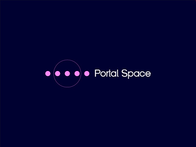 Portal Space Logo branding design designer galaxy india lalit logo logo designer moon planet portal space print space