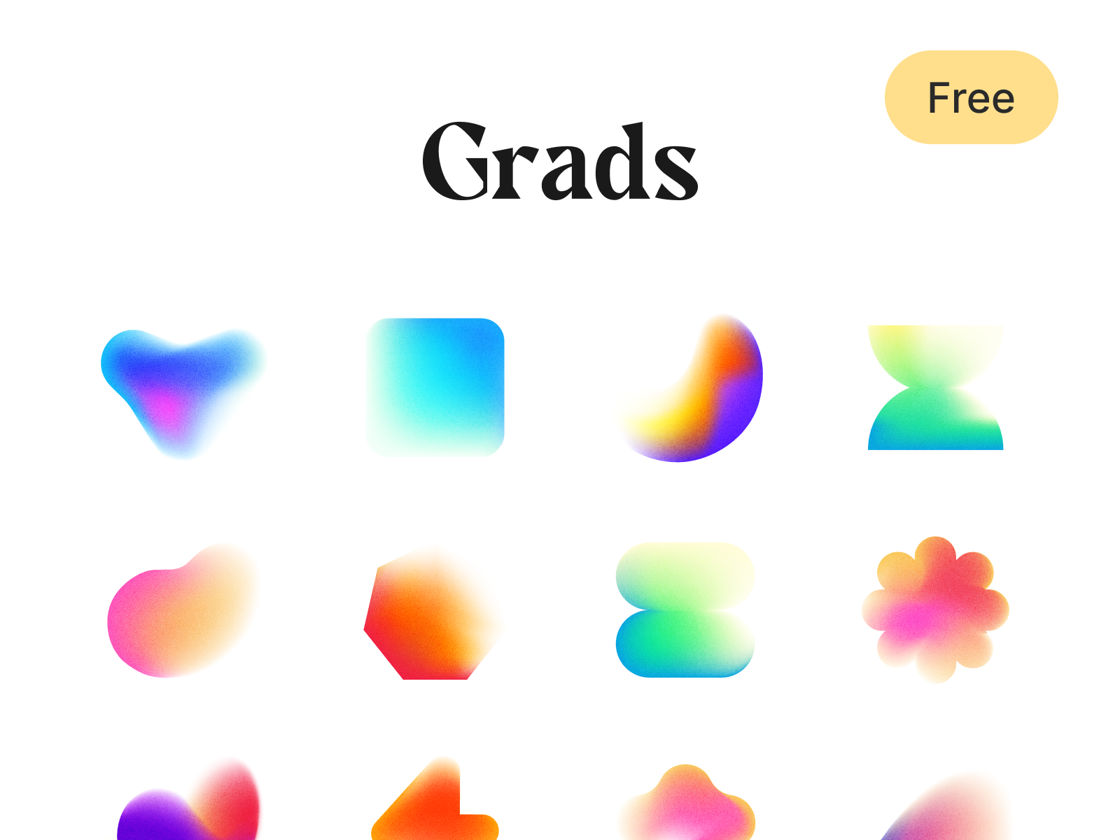 Gradient blobs - Free download