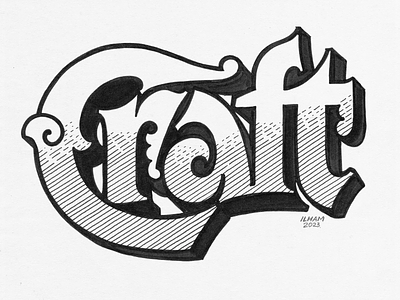 Craft design font handlettering handmade illustration lettering texture typeface typography vintage