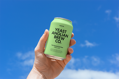 Yeast Anglian Brew Co. art direction beer branding can colour craft design graphic graphic design ipa typography
