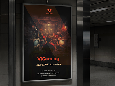 ViGaming ai dtp gaming gromulski midjourney poster rd rd center wrocław