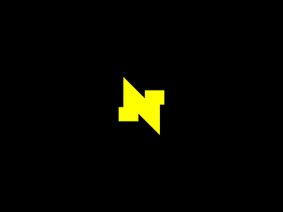 N LETTER bolt energy letter logo n power