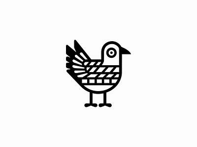 Pigeon Logo abstract animal bird branding cute design dove emblem geometric icon illustration lines logo mark mascot modern nature peace pigeon vector