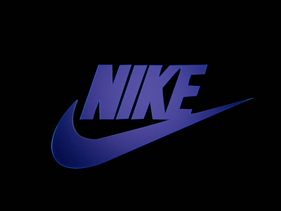 NIKE logo animation 3d animation art blender branding color graphic design logo loop nike render